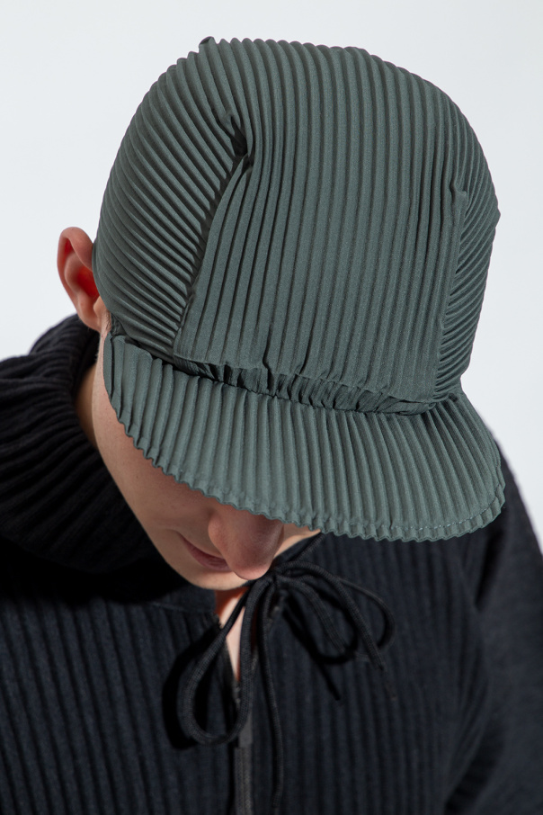 Green Pleated baseball cap Issey Miyake Homme Plisse - Vitkac GB